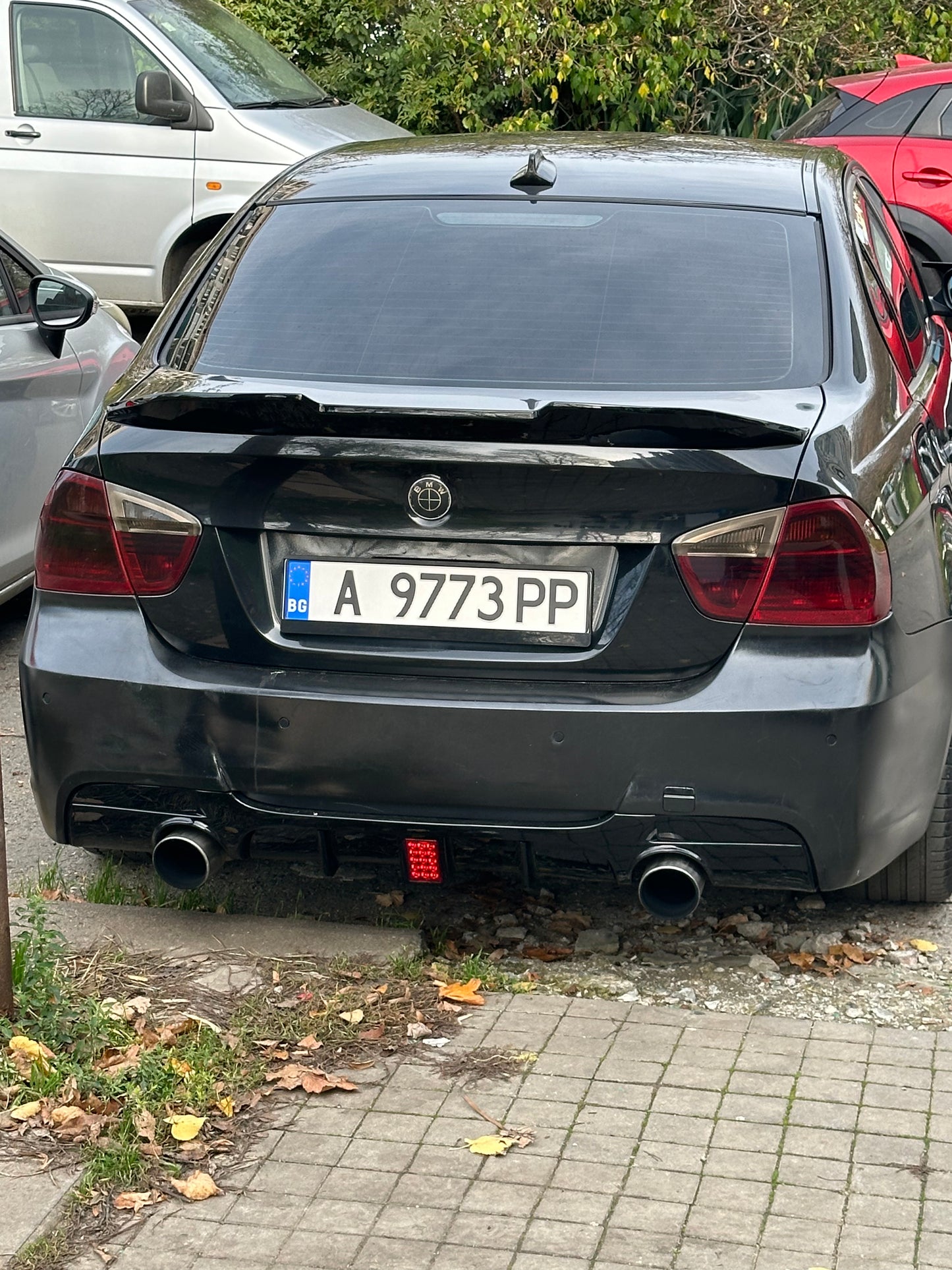 335 Оребрен Дифузьор с Ф1 стоп за BMW E90 E91