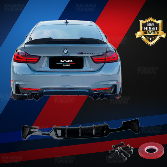 Оребрен дифузьор за BMW F32 F33 F36 M-Tech